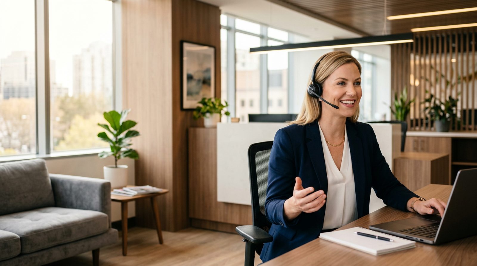A financial advisor meeting with a client